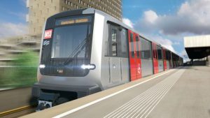 GVB Amsterdam CAF M7 metro train