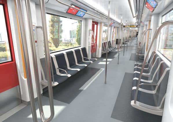 GVB M& metro train interior