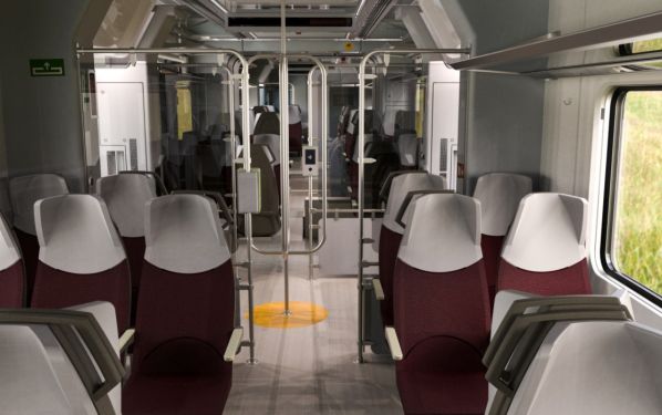Pasazieru Vilciens Talgo interior