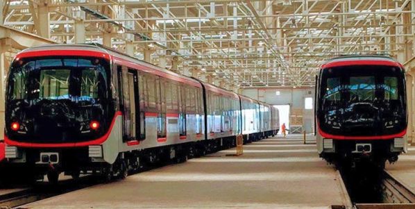 CAF train Santiago metro
