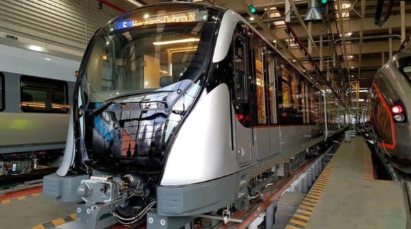 STIB CAF Brussels metro M7 train