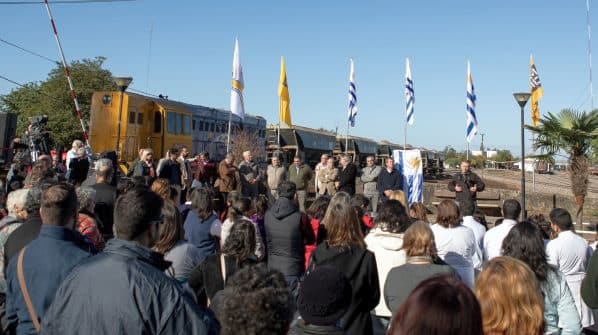 Ferocarril Central groundbreaking