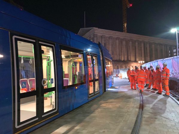 Midland Metro Birmingham Westside test