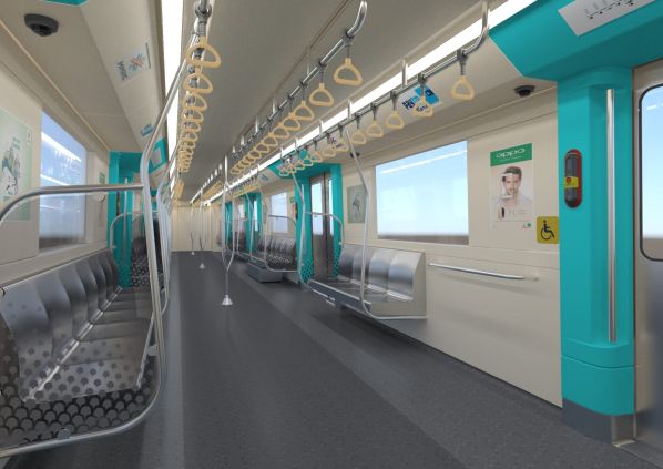 Mumbai metro Line 3 interior