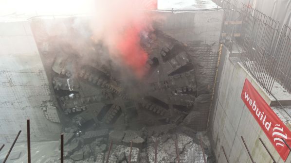 Milan Metro tunnel breakthrough Solari